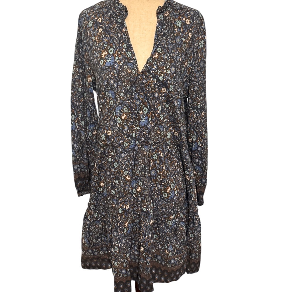 Vineyard Vines Dark Blue Floral Fenwick Paisley Dress - Picture 2 of 5